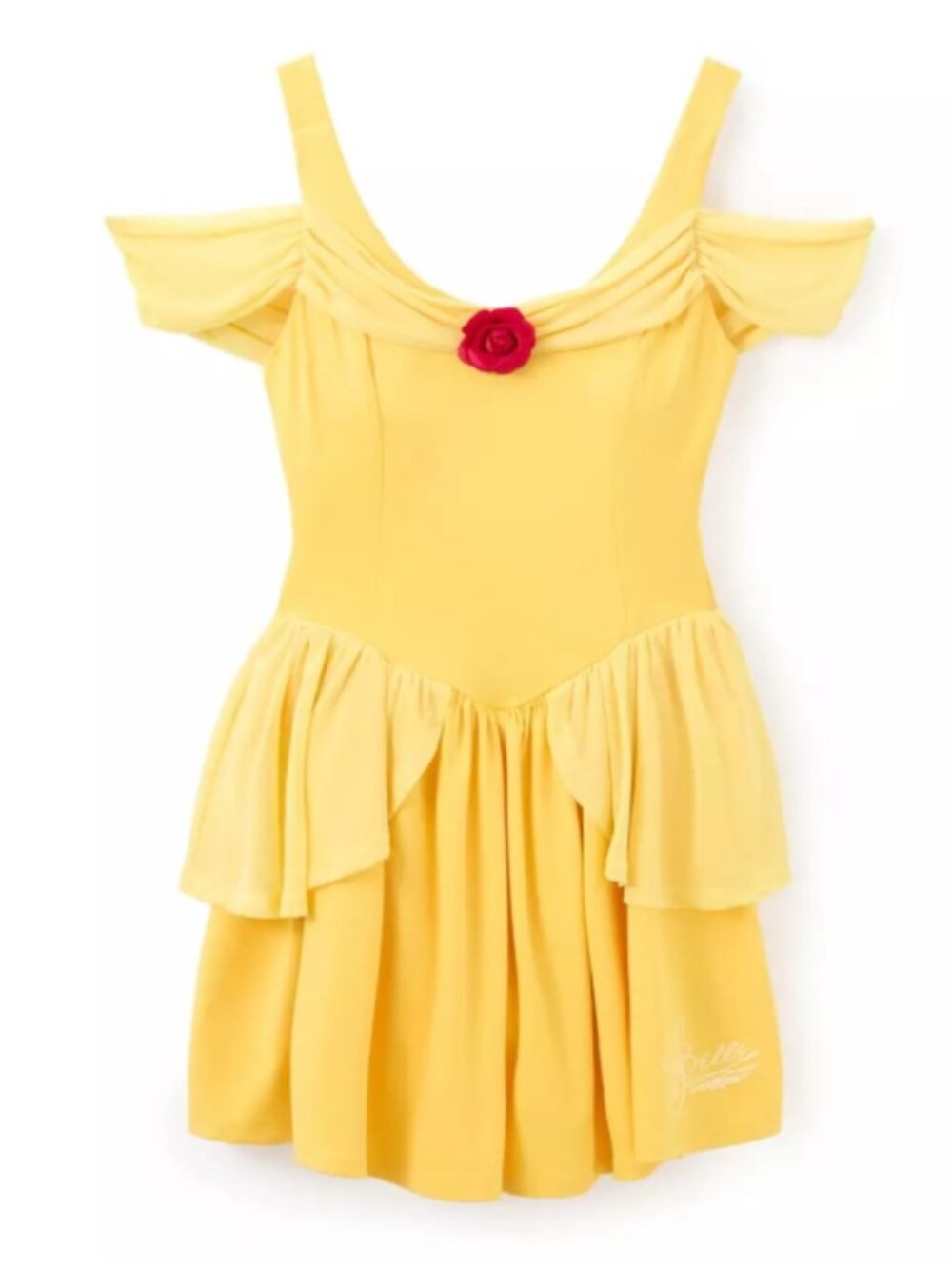 SIZE XL Her Universe Disney Princess Belle Athletic Dress Yellow Rose